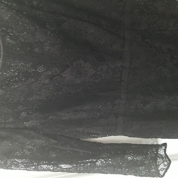 Tahari black lace cocktail dress size 8 - Picture 3 of 3